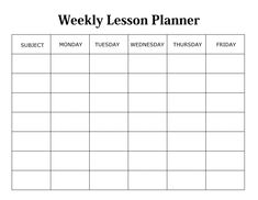 a printable lesson planner with the words, weekly lesson planner and daily schedule on it