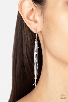 Dainty silver discs trickle along a curtain of flat shiny silver chains, creating a twinkly tassel. Earring attaches to a standard fishhook fitting. Tassel Earring, Silver Chains, Paparazzi Accessories, Affordable Jewelry, Paparazzi Jewelry, Fringe Earrings, Shiny Silver, Boutique Jewelry, Star Earrings