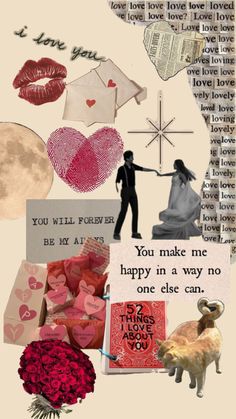 💗 Valentine Collage, Paper App, Make A Photo Collage, Bulletin Journal, Cut Out Pictures, Wedding Collage, Diy Room Decor Videos, Love Collage, Bulletin Journal Ideas