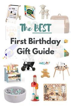 the best first birthday gift guide for boys and girls with toys, books, games, and more