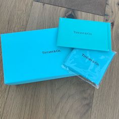 New Tiffany & Co Sunglasses Box With New Un Opened Lens Cloth. Can Also Use As A Gift Box. Sunglasses Box, New Sunglasses, Box Color, Tiffany & Co., Sunglasses Accessories, Color Blue, Gift Box, Women Accessories, Sunglasses