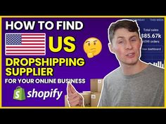 a man is holding up his hand with the words how to find us dropshiper for