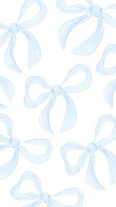 white bows on a white background