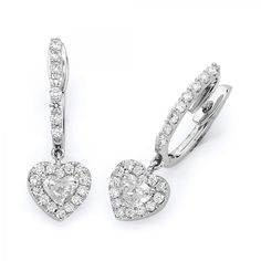 Our 18K White Gold Heart Drop Earrings are an expertly crafted jewelry-box essential. These earrings feature a heart drop design and stunning 18K white gold for a sophisticated style. Drop Design, Heart Drop Earrings, Crafted Jewelry, Drops Design, Gold Heart, Heart Of Gold, Sophisticated Style, A Heart, Jewelry Box