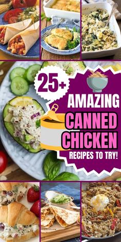 25 amazing canned chicken recipes to try in the freezer and on the stove for dinner