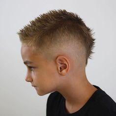 Kids Mohawk Haircut Short, Faded Mohawk Boys Haircut Short, Fohawk Haircut Fade Kids, Little Boys Mohawk Haircut, Boy Mohawk Haircut Kids