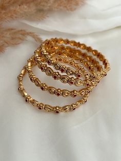 Gold imitation bangle set- 2.4 ,2.6, 2.8,2.10 set includes- 4 bangles Bridal Gold Bangles Wedding, 4 Bangles Set Gold Designs, Gold Bangle Set Indian, Bangles Gold Design, Gold Bangles Set Of 6, Real Gold Bangles, Bangles Jewelry Designs Gold, Punjabi Bangles, Gold Bangle Designs