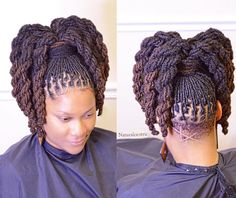 Nubian Hairstyles, Lock Hairstyles, Dreads Short Hair, Lock Styles, Braided Mohawk Hairstyles