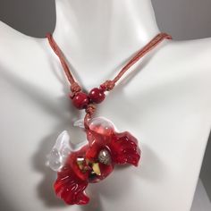 Acrylic Crab Necklace. Unique Fun Summer With Adjustable Necklace Casual Necklace With Lobster Clasp As Gift, Casual Necklace With Lobster Clasp For Gift, Red Resin Pendant Necklaces, Crab Necklace, Crab Jewelry, Kids Accessories Jewelry, Baby Jewelry, Necklace Unique, Summer Color