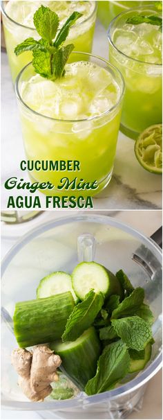 cucumber ginger mint agua fresca recipe