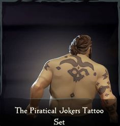 the back of a man with tattoos on his chest and shoulder, in front of a black background