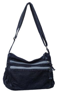 PRICES MAY VARY. Material: Women denim canvas shoulder bags made of high quality polyester, soft and lightweight, durable. Size:30cm*14cm*21cm/11.81"*5.51"*8.27"(L*W*H), with long adjustable shoulder strap, can be as a tote bag, shoulder bag, hobo purse and crossbody bags. Unique and Classic design: The multi-pocket canvas denim shoulder bags is casual style, lightweight and soft. Perfect for Beach party, pool, working, shopping, travelling and daily life. With soft fabric lining. Keeps your bel School Purse Bags, Bags Unique, Denim Shoulder Bag, Denim Crossbody, Denim Purse, Denim Shoulder Bags, Crossbody Handbags, Hobo Purse, Handbags Casual