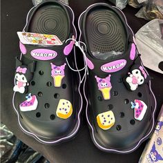 Brand New Kuromi Clogs Size 5 / 5.5 Adults Women Sanrio Shoes, Cute Kuromi, Shoes Cute, Mule Clogs, Mules Shoes, Clogs, Women Shoes, Brand New, Toys