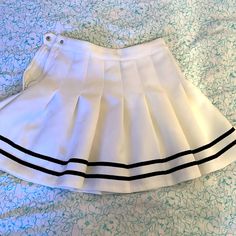 Women’s Tennis Skirt, Pleated. Size 6-Juniors. Never Worn, Tag Are Not On, But The Skirt Is Cute And In Great Condition. Originally Purchased At H&M Preppy Lined Tennis Skirt For School, White Cotton School Skirt, White Preppy Tennis Skirt For School, Preppy White Cotton Pleated Skirt, White School Uniform Skirt For Summer, White Pleated School Uniform Skirt, White Pleated School Uniform Skirt For Spring, White Cotton Skort For School, White School Skirt For Spring