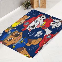 paw patrol dogs textured bath rugs Paw Patrol Dogs, Vanity Colors, Bath Tubs, Shower Stall, Bath Mat Rug, Bath Mats, Bath Rugs, Mat Rugs, Paw Patrol