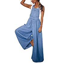 Check this out! Denim Romper, Bib Overalls, Denim Overalls, Wide Leg Denim, Denim Jumpsuit, Wide Leg Jumpsuit, Jeans Denim, Wide Leg Jeans, Denim Women