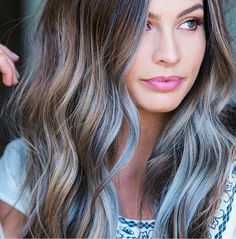 Silver Hair Ideas For Brunettes, Hair Color For Morena Skin, Hair Color For Morena, Fashion Flowers, Silver Hair Color, Hair Color Pastel, Pastel Hair