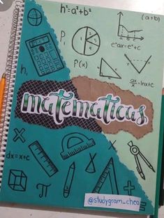 a notebook that has some writing on it