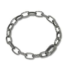 Like the warrior, this collection from Marco Dal Maso embodies a formidable strength and solid unity. Dynamic textured warrior links entwine to create this handsome men's bracelet. Fashioned in oxidized sterling silver, the 8-inch bracelet secures in place with a trigger clasp. Jared The Galleria Of Jewelry, The Warrior, Men's Bracelet, Bracelet Sterling Silver, Oxidized Sterling Silver, Sterling Silver Bracelets, Link Bracelets, Fashion Bracelets, Mens Bracelet