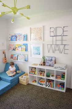 4x5 Rug In Bedroom, Surfer Playroom, Surfer Toddler Room, Toddler Boy Surf Room, Surf Kids Room, Toddler Room Inspo Boy, Colorful Toddler Boy Room, Beach Toddler Room, Toddler Nursery Room Ideas