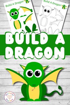 the build a dragon book with instructions for how to draw and color