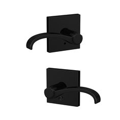 an image of two black door handles