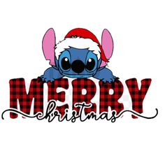 a cartoon character wearing a santa hat with the words merry christmas written in red and black