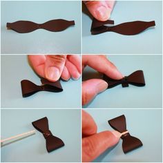 how to make an origami bow tie