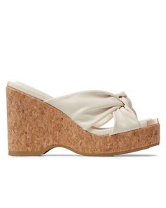 Jimmy Choo Avenue Wedge in Latte Square open toe Slip-on style Knot detailing Polished gold-tone metal at trim 4.33” (110 mm) wedge heel Made in Italy Evening Jumpsuit, Women Men Shoes, Casual Blazer, Espadrilles Wedges, Beauty Gift, Gold Tone Metal, Handbag Accessories, Wedge Heels, Cocktail Party