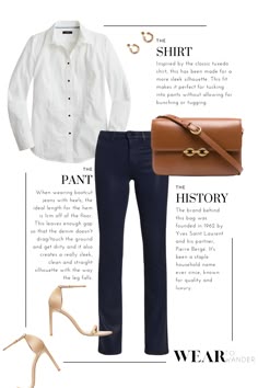 Basic Bags Capsule Wardrobe, Classic Fitted Crew Neck T-shirt, Classy Wardrobe Essentials, Classic Non-stretch Jeans, Classic Jeans With 5-inch Inseam, Classic White Basic Style T-shirt, Outfit Formulas