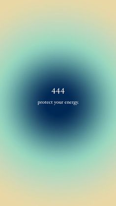 an abstract blue and yellow background with the words 414 protect your energy