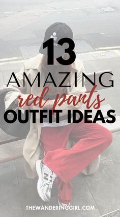 Looking for the best red pants outfit ideas? In this post, I share 13+ amazing modern red pants outfits for fall, winter, spring, and summer. Whether you want ideas on how to style red trousers outfit, what to wear with red pants, red pants fashion ideas, red wide leg pant outfits, casual red pants outfit ideas, red outfit combo, satin red pants outfits, and red pants Christmas outfit, and more!