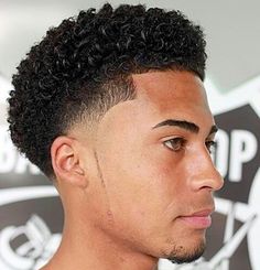 Fresh fade Black Curly Hair Men Haircut, Curly Afro Taper Men, Men’s Curly Hair Taper, Black Guy Taper Fade, Afro Latino Haircuts, Fade Haircut Curly Hair, Men's Curly Hairstyles