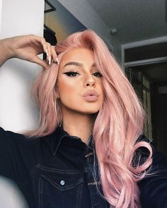 Tuns Bob Lung, Pastel Pink Hair, Rose Gold Hair, Pastel Hair, Hair Envy, Gold Hair, Grunge Hair, Hair Color Trends