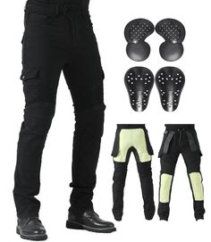 PRICES MAY VARY. Aramid Fiber in High-Impact Areas:Aramid is a soft scratch and wear resistance material designed on knee and hip lining areas,perfectly combining safety protection with comfort. LEVEL 2 CE Armor:The motorbike pants come with Removable CE Certified knee and hip protectors and Aramid reinforcing layer,Ensuring Maximum Safety for The Rider.Provide more safety protection for riders Professional Cycling Design:YKK Zipper & Double Placket & Dual Buttons will make the motorcycle jeans Motorcycle Riding Jeans, Motorcycle Jeans, Riding Jeans, Motorbike Accessories, Cycling Design, Professional Cycling, Motorcycle Pants, Riding Pants, Protective Clothing