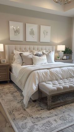 Grey Boho Bedroom, Grey Boho, Boho Bedroom Design, Boho Style Bedroom, Bedroom Ambiance, House Dream, Master Bed, Romantic Bedroom, Bachelor Pad