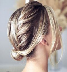 Thin Hair Updo with a Twisted Crown Braid Straight Wedding Hair, Wedding Updos, Short Hair Lengths, Crown Braid, Updo Hairstyles