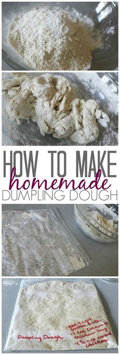 how to make homemade dumpping dough