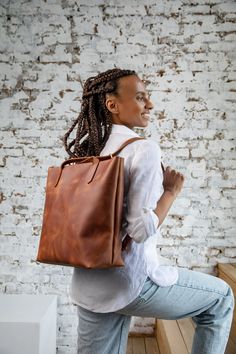 Large Capacity Tote Backpack For Daily Use, Tote Backpack With Top Carry Handle, Convertible Laptop Backpack, Backpack Purse Leather, Leather Backpack Women, Convertible Backpack Purse, Unique Backpacks, Laptop Tote Bag, Camera Backpack