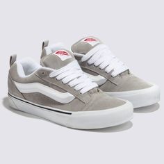 PRODUCT PRODUCT : Vans Knu Skool Skateboarding Shoes - Grey (VN0009QCBGJ) SIZE : US 4 (22cm) - 12 (30cm) INFORMATION : - All our items are authentic - This will be shipped in it's original shoe box SHIPPING We ship worldwide using expedited shipping service such as FedEx, DHL and EMS We ship your orders within 3 business days after the payment. Please check whether your address is correct. We only ship to the address listed in the ebay It might take more than usual by any unexpected events including weather condition, no nonstop shipping, customs&house policy in your country. RETURNS We accept returns but items should be in "NOT OPENED" condition. If you received the wrong item, please let us know. We will exchange it to the proper item in our responsibility. OTHER TERMS & CONDITION Please Gray Vans Skate Shoes With Round Toe, Vans Skate Shoes With Laces And Round Toe, Vans Skate Shoes With Laces, Apparel Design Inspiration, Shoes For School, Birthday Fits, Nike Waffle, Skateboarding Shoes, New Vans