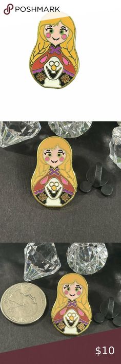 Disney Anna Frozen Trading Pin Olaf Russian Nesting Doll Brooch Jewelry Badge Doll Brooch, Frozen Disney, Russian Nesting Dolls, Disney Trading Pins, Anna Frozen, 12 Pm, Disney Jewelry, Brooch Jewelry, Nesting Dolls