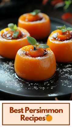 A selection of mouth-watering persimmon dishes, including both sweet desserts and savory recipes, perfect for any occasion. Permission Fruit Recipe, Persimmon Pulp How To Make, How To Prepare Persimmons, Asian Persimmon Recipes, How To Use Persimmons, Dried Persimmon Recipes, Gluten Free Persimmon Recipes, Persimmon Dessert Recipes, Persimmon Pudding Recipe