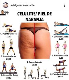 celulitis piel de naranja ejercicios para tonificar los gluteos Loose Weight Workout, Motivasi Diet, Summer Acrylic, Body Weight Leg Workout, Resep Diet, Easy Yoga Workouts, Love Of Your Life