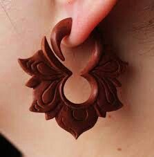 Wood Earring, Wood Ideas, Wood Work, Fashion Costume, Wood Earrings, Body Mods