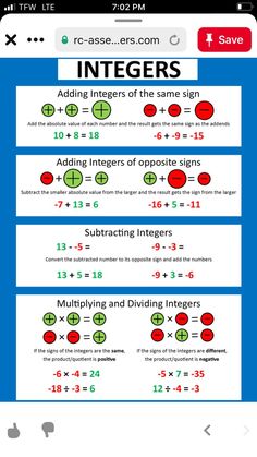 an iphone screen showing the math app for students to learn how to use numbers and symbols