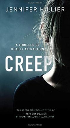 a book cover with the title creepy written in white on it, and an image of a woman's face