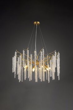 Transform any room into a luxurious and enchanting space with the exquisite Wisteria Flower Golden Branch Crystal Chandelier. Crafted with finely designed pistils adorned with dazzling crystals, this chandelier adds a touch of glamour and sophistication to any space. Its delicate design and sparkling features will surely elevate the aesthetic of your home. Please note: Your payment does not include customs duties, local taxes, or any other import costs. If you have any questions about our produc Wisteria Flower, Staircase Lighting, B 17, Delicate Design, Lamps Ceiling, Wisteria, Glass Lighting, Paint Finishes, Crystal Chandelier