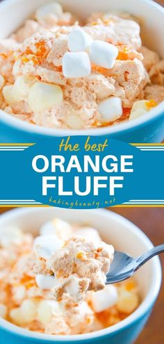 Orange Fluff, summer dessert recipes, 4th of july desserts, easy desserts to impress Mandarin Orange Fluff, Orange Fluff Salad, Orange Recipes Dessert, Orange Julius Recipe