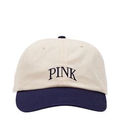 Pink Victoria’s Secret Baseball Hat New One Size Color : Soft Pearl And Midnight Navy Trendy Beige Baseball Cap With Curved Brim, Trendy Cream Snapback Baseball Cap, Trendy Cream Baseball Cap With Curved Brim, Trendy Beige Dad Hat For Summer, Trendy Cream Baseball Cap, Summer Beige Baseball Cap With Flat Brim, Trendy Beige Flat Brim Baseball Cap, Trendy Cream Cotton Hat, Trendy Cream Summer Baseball Cap