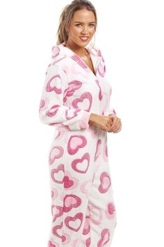 Relax and unwind in this supersoft comfortable Cosy Heart Print Onesie. This Onesie is the perfect thing for the colder nights. Features a stylish Heart print design. Relax And Unwind, Cold Night, Fashion Face, Heart Print, Nightwear, Onesies, Fashion Beauty, Print Design, Buy Online